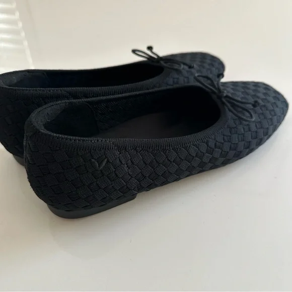 Vivaia Square Toe Miranda Black ballerina flats - Picture 3 of 10